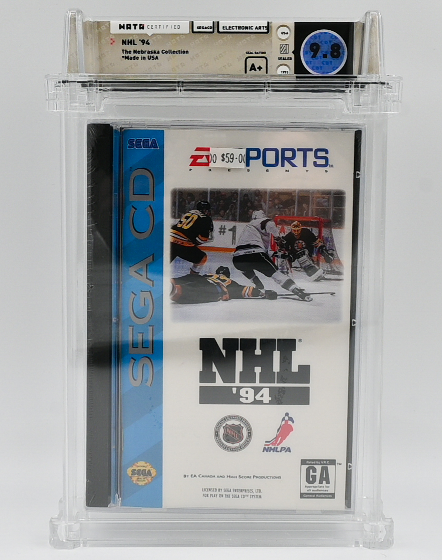 NHL '94 SEGA CD 9.8 A+ - NEBRASKA COLLECTION
