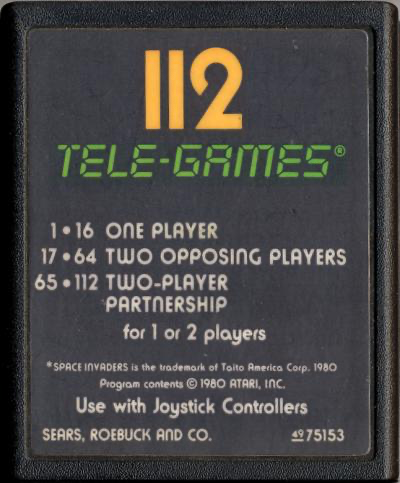 Space Invaders (Tele-Games) - Atari 2600