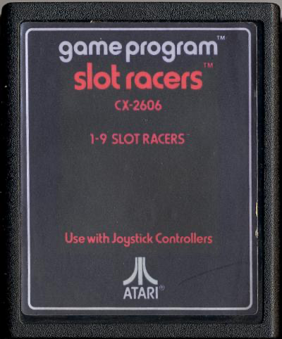 Slot Racers (Text Label) - Atari 2600