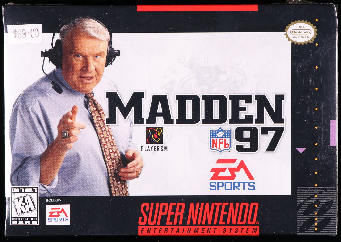 Madden NFL 97 SNES 9.6 A+ - NEBRASKA COLLECTION