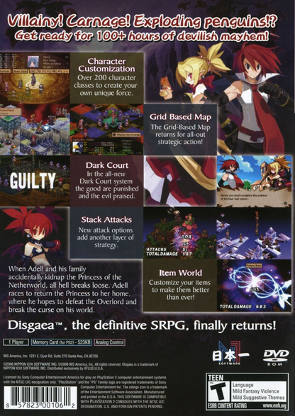 Disgaea 2 Cursed Memories - PS2