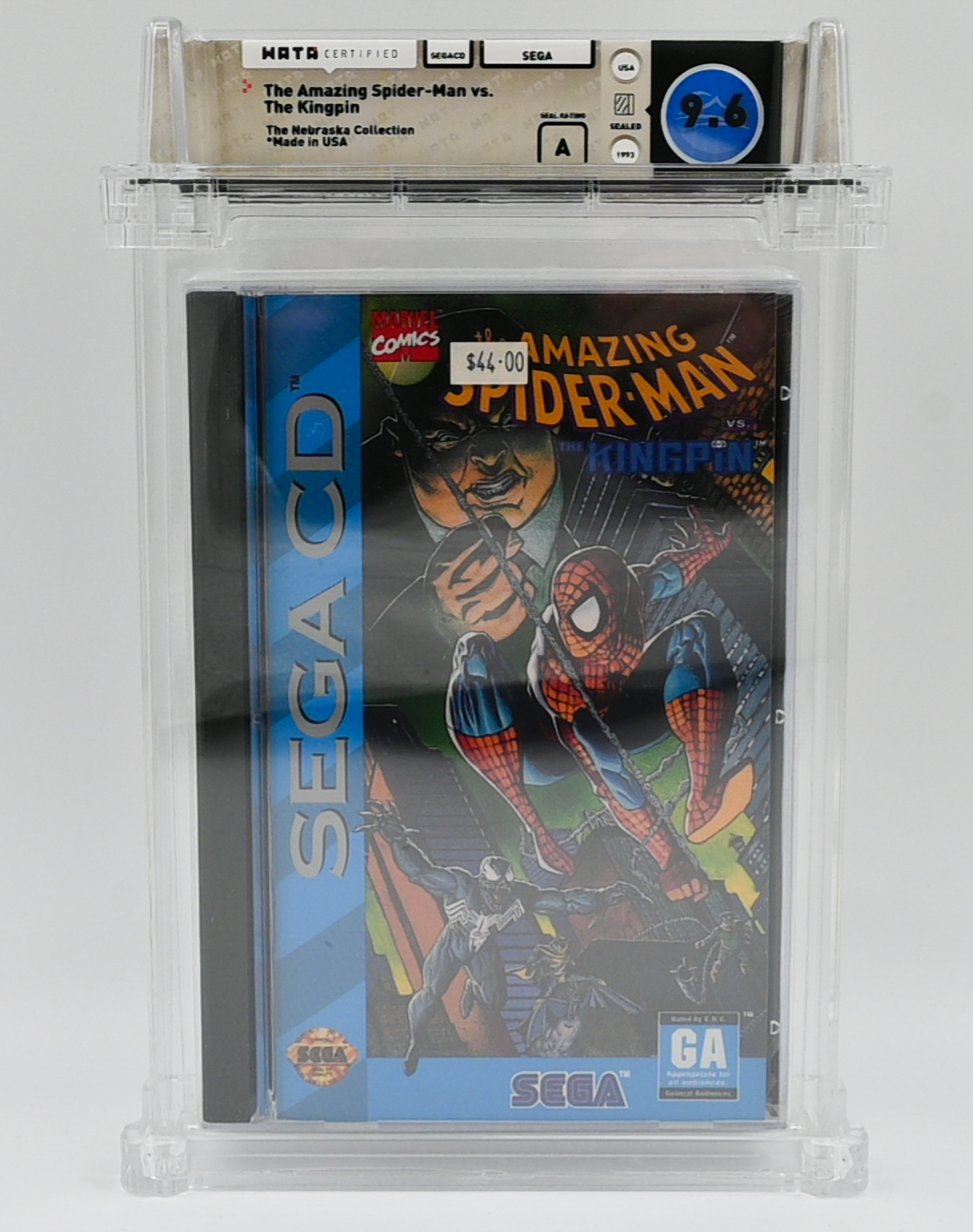 The Amazing Spider-Man vs. The Kingpin SEGA CD 9.6 A - NEBRASKA COLLECTION