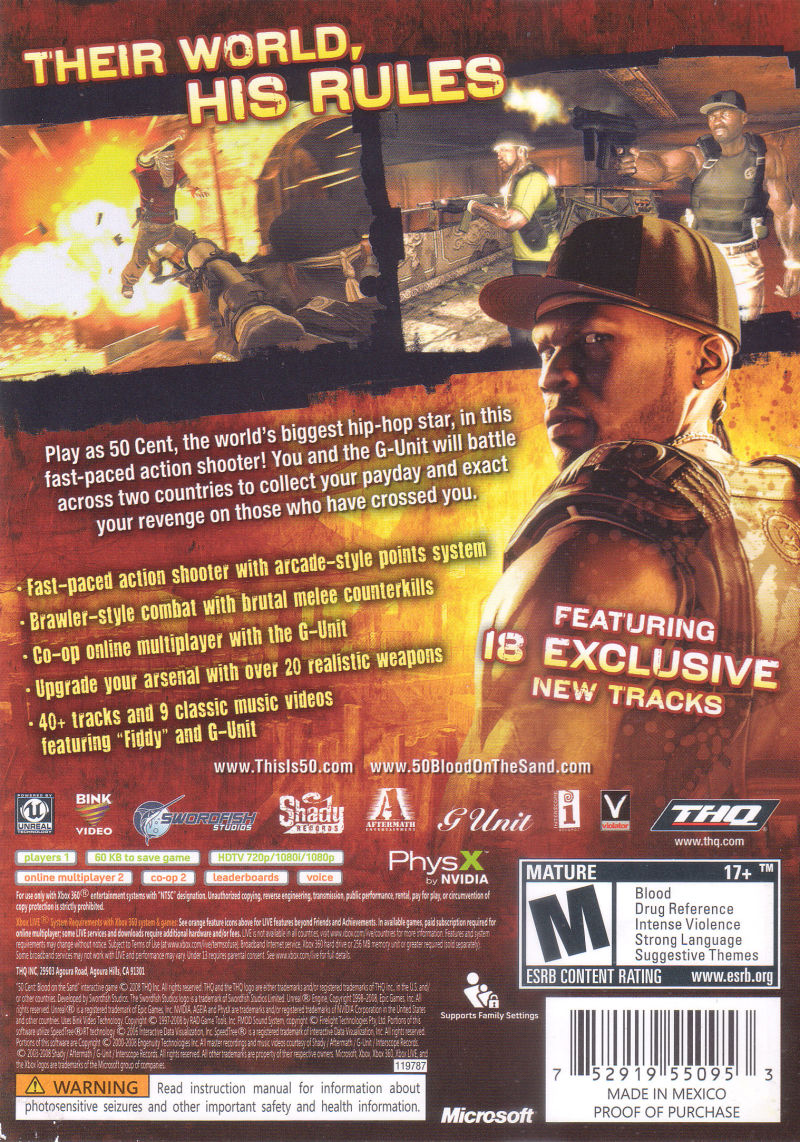 50 Cent: Blood on the Sand - Xbox 360