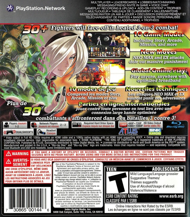 King of Fighters XIII 13 - PS3
