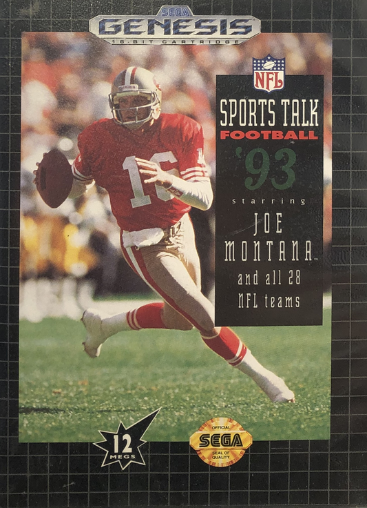 NFL Sports Talk Football '93 starring Joe Montana - Genesis