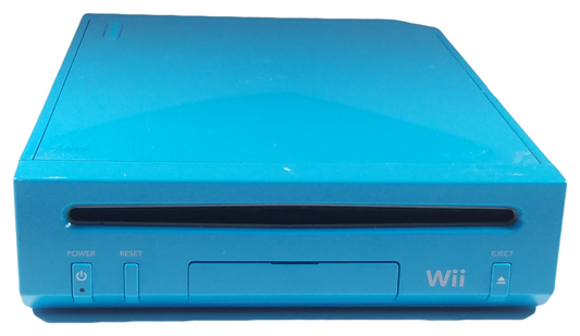 Console System | Light Blue Non-Gamecube Compatible (RVL-101) - Wii