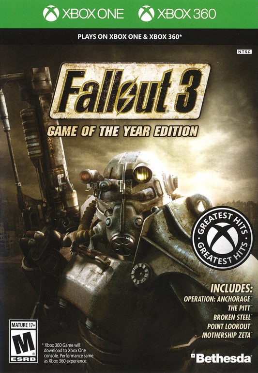 Fallout 3 - Game of the Year Edition (Xbox One Variant) - Xbox 360