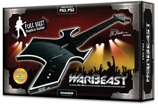 Guitar Wireless War Beast | Black Color - PS3