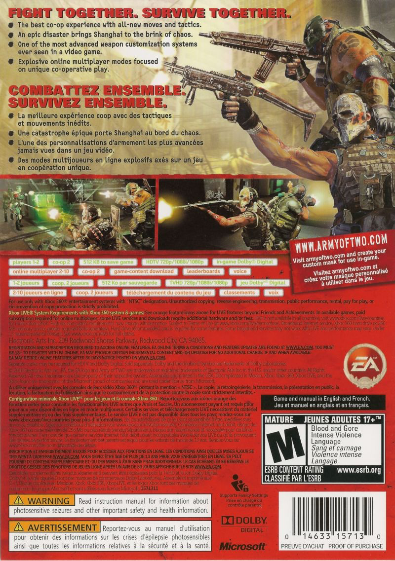 Army of Two: The 40th Day - Xbox 360