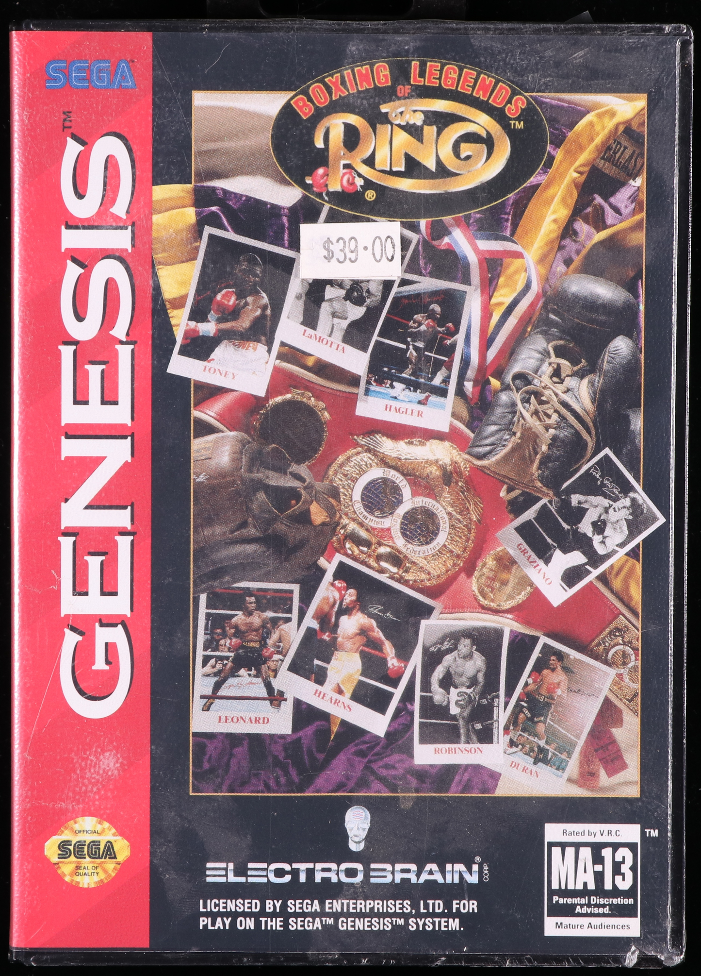Boxing Legends of the Ring SEGA GENESIS 9.6 A+ - NEBRASKA COLLECTION