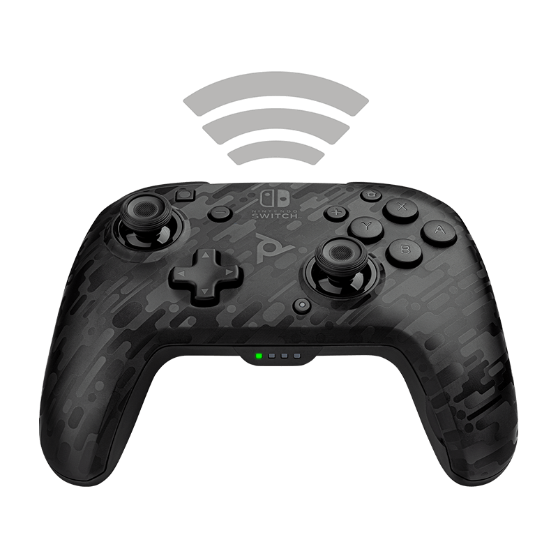 PDP Faceoff Wireless Deluxe Controller Black Camo - Switch