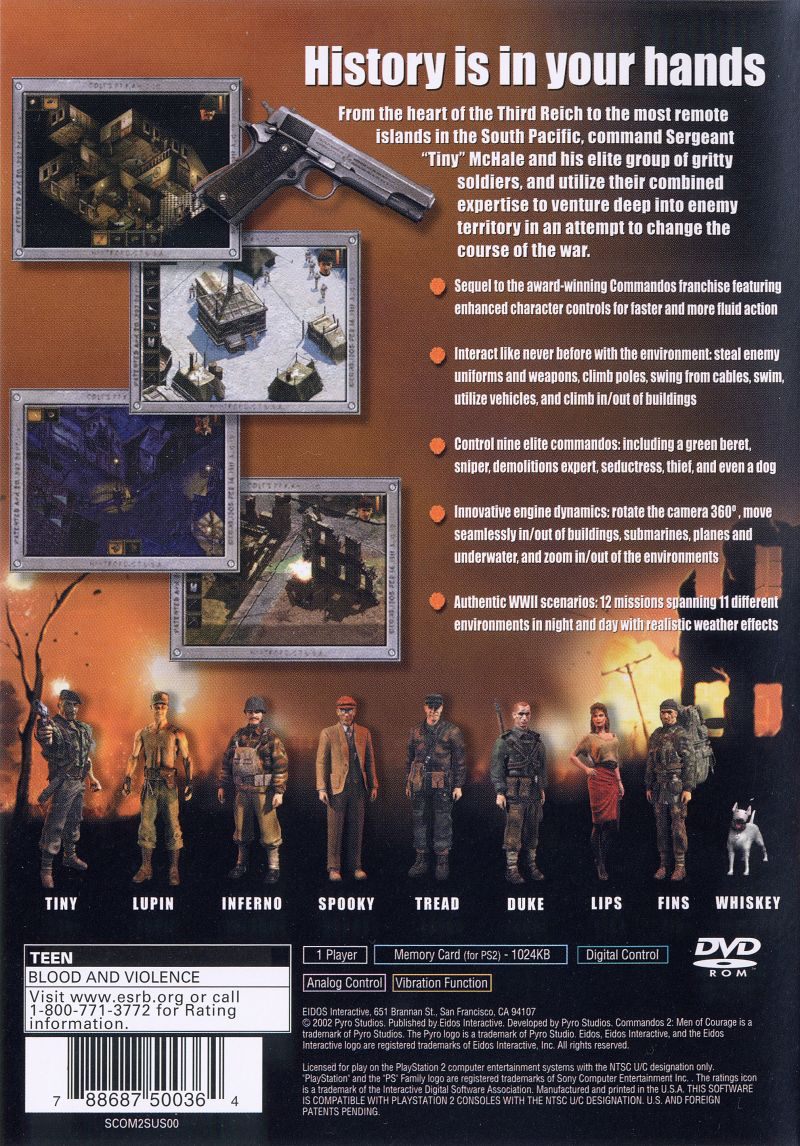 Commandos 2: Men of Courage - PS2
