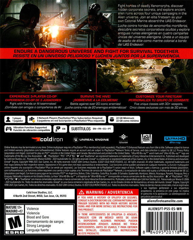 Aliens: Fireteam Elite - PS5