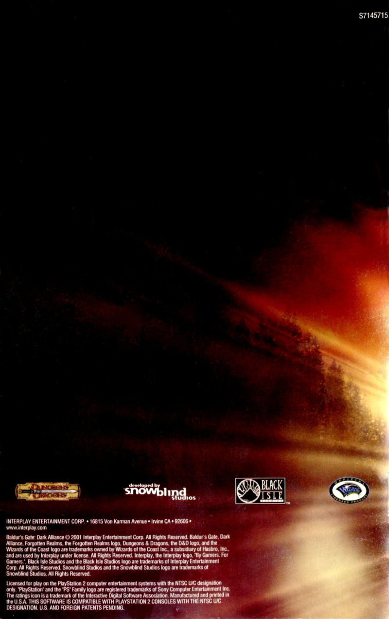 Baldurs Gate Dark Alliance - PS2