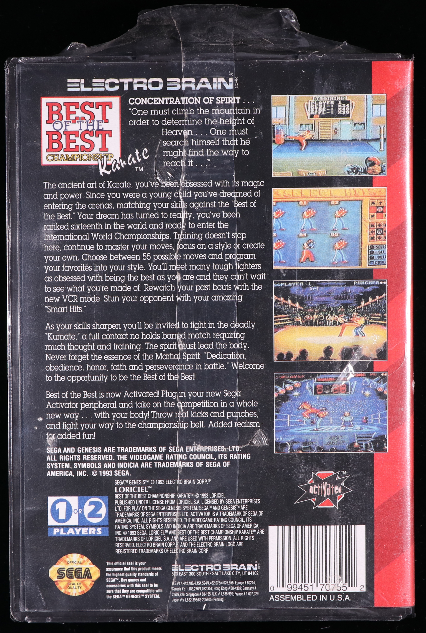 Best of the Best: Championship Karate SEGA GENESIS 9.6 B+ - NEBRASKA COLLECTION