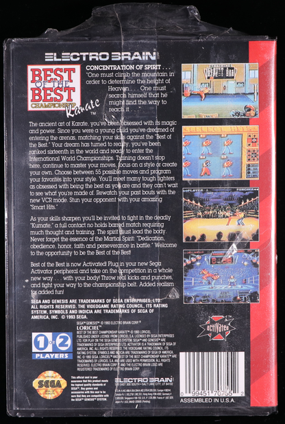 Best of the Best: Championship Karate SEGA GENESIS 9.6 B+ - NEBRASKA COLLECTION