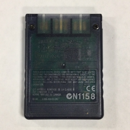 Memory Card PS2 8 MB Official Clear Black - PS2