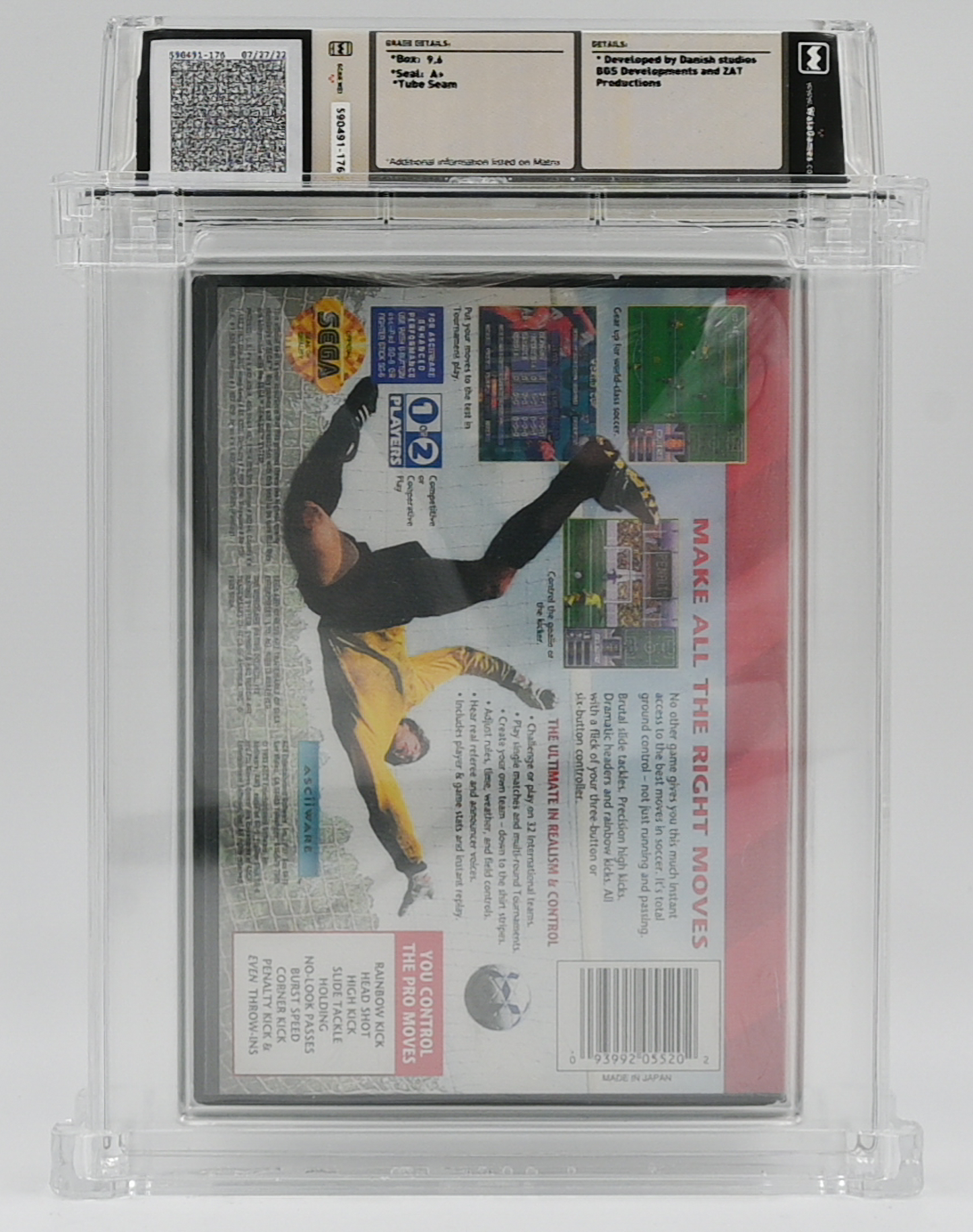Pro Moves Soccer SEGA GENESIS 9.6 A+ - NEBRASKA COLLECTION
