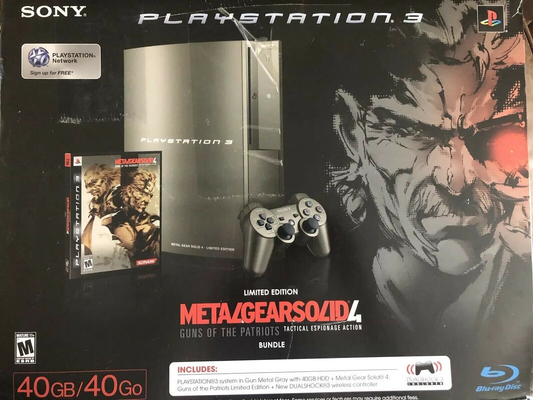 Console System | Fat Metal Gear Solid 4 Edition - PS3
