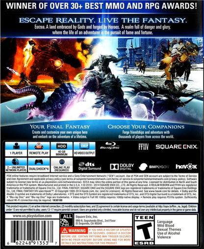 Final Fantasy XIV: A Realm Reborn - PS4
