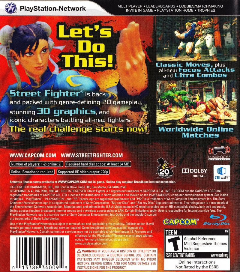 Street Fighter 4 - PS3