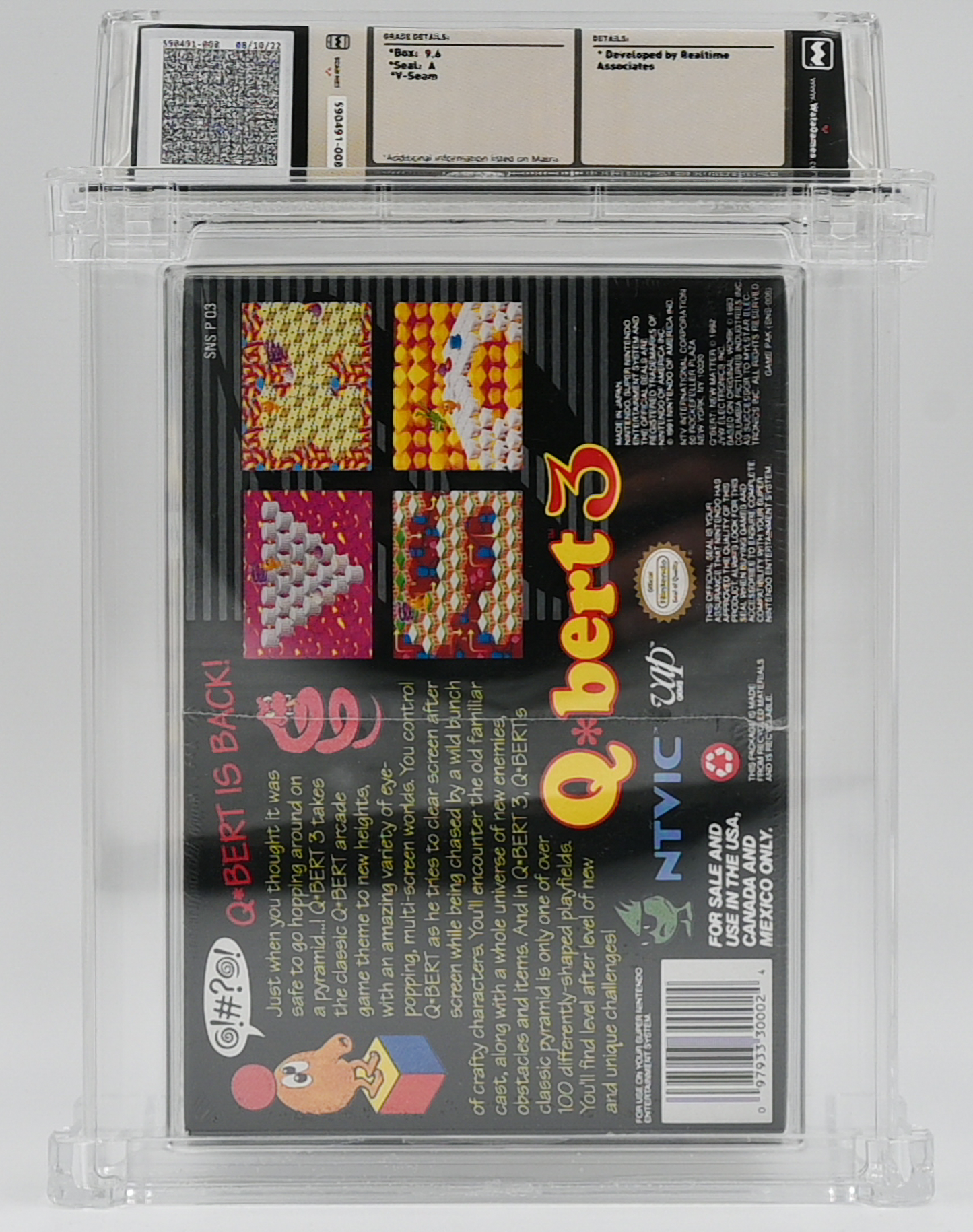 Q*bert 3 SNES 9.6 A - NEBRASKA COLLECTION