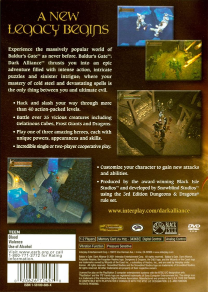 Baldurs Gate Dark Alliance - PS2