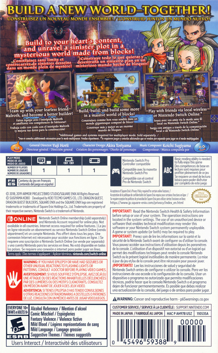 Dragon Quest Builders 2 - Switch