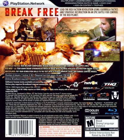 Red Faction: Guerrilla - PS3