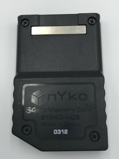 Nyko 64MB 1019 Blocks Black Memory Card - Gamecube