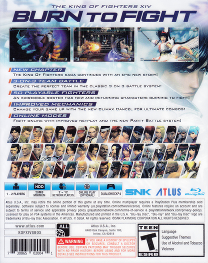 King of Fighters XIV, The - Steelbook Edition - PS4