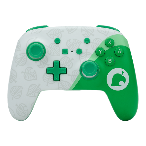 Power A Enhanced Wireless Controller Animal Crossing Green Leaf - Switch