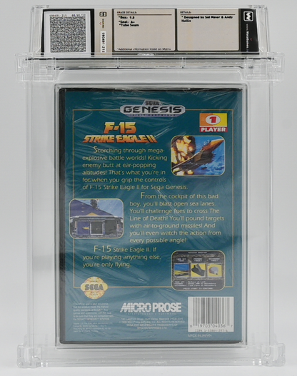 F-15 Strike Eagle II SEGA GENESIS 9.8 A+ - NEBRASKA COLLECTION