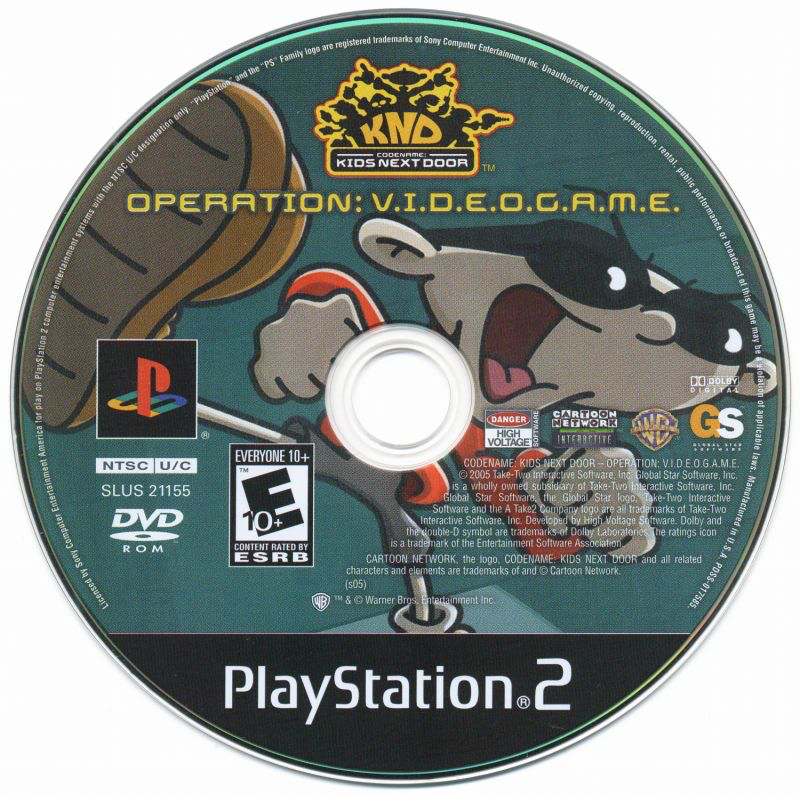 Codename Kids Next Door Operation VIDEOGAME - PS2