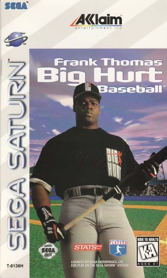 Frank Thomas Big Hurt Baseball - Sega Saturn
