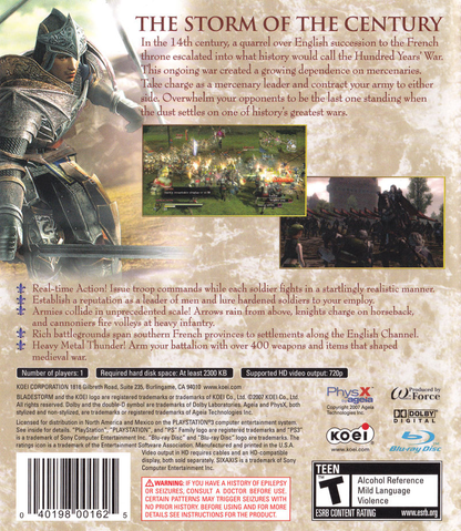 Bladestorm: The Hundred Years War - PS3