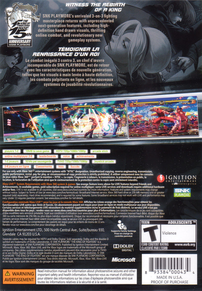 King of Fighters XII - Xbox 360