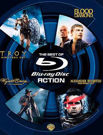 Best Of Blu-ray: Action: Troy (2004/ Widescreen/ Director's Cut) / Blood Diamond / Alexander / Wyatt Earp - Blu-ray Action/Adventure VAR VAR