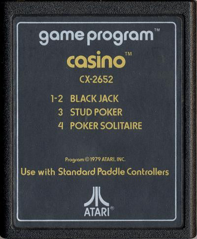 Casino (Text Label) - Atari 2600