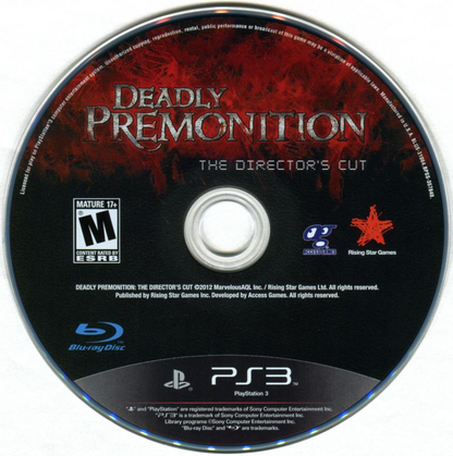 Deadly Premonition: The Director's Cut - PS3