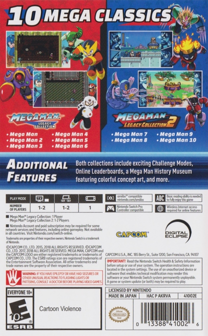 Mega Man Legacy Collection 1 + 2 - Switch