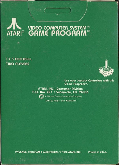 Football (Picture Label) - Atari 2600