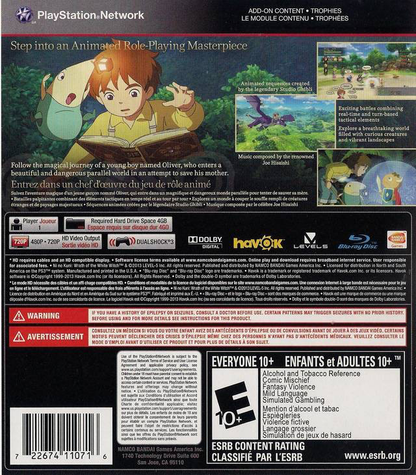 Ni No Kuni: Wrath of the White Witch - PS3