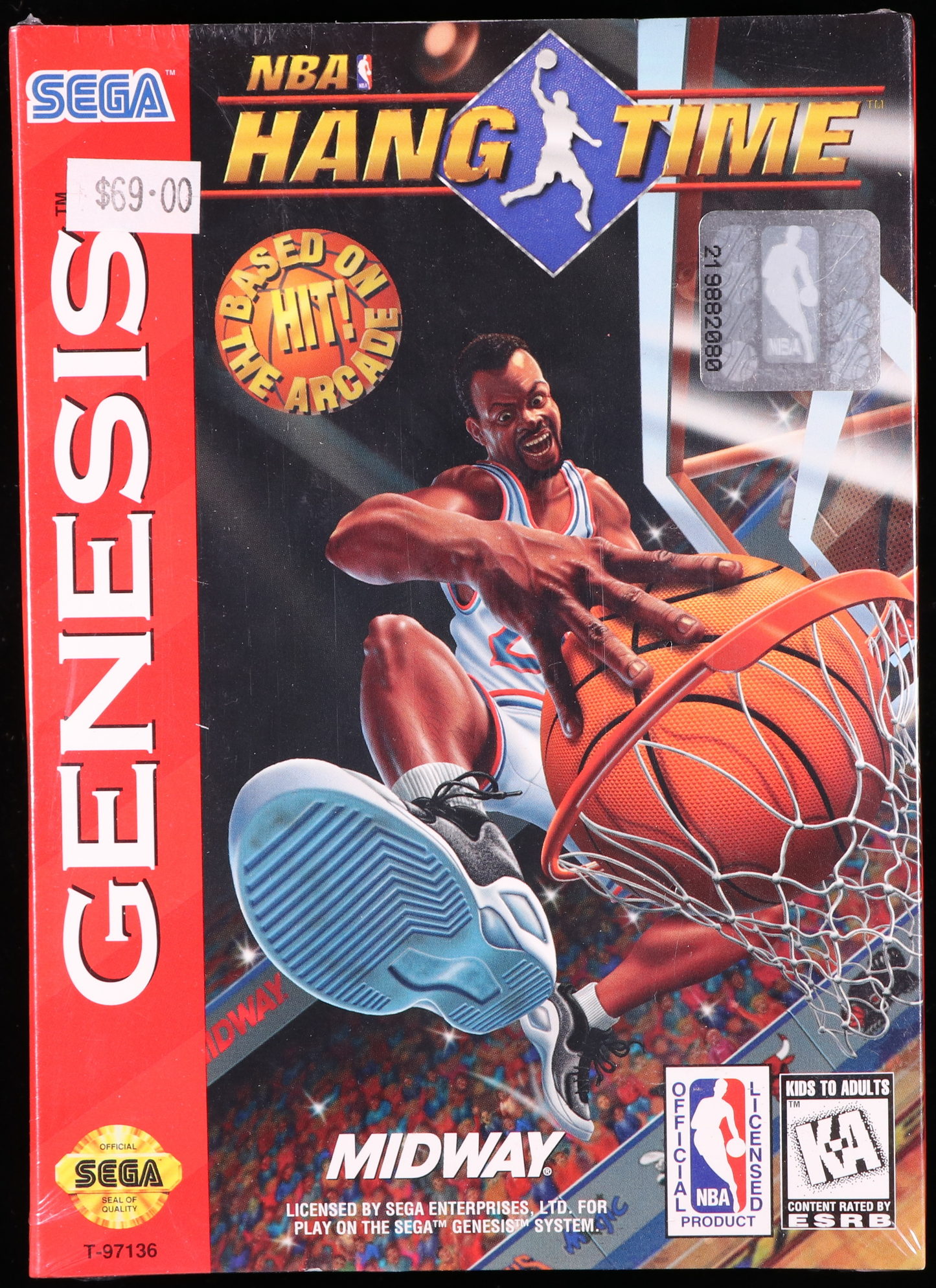 NBA Hang Time SEGA GENESIS 9.2 A - NEBRASKA COLLECTION