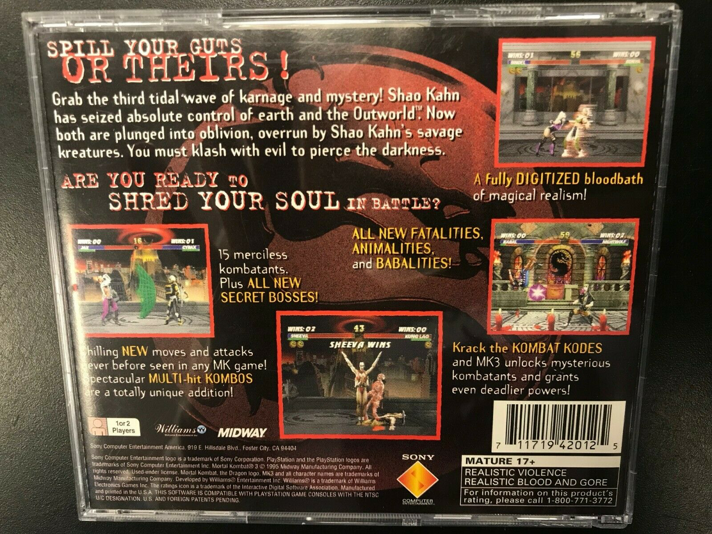 Mortal Kombat 3 - PS1