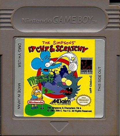 Itchy & Scratchy in Miniature Golf Madness - Game Boy