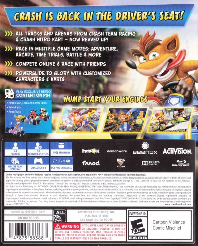 Crash Team Racing: Nitro Fueled - PS4