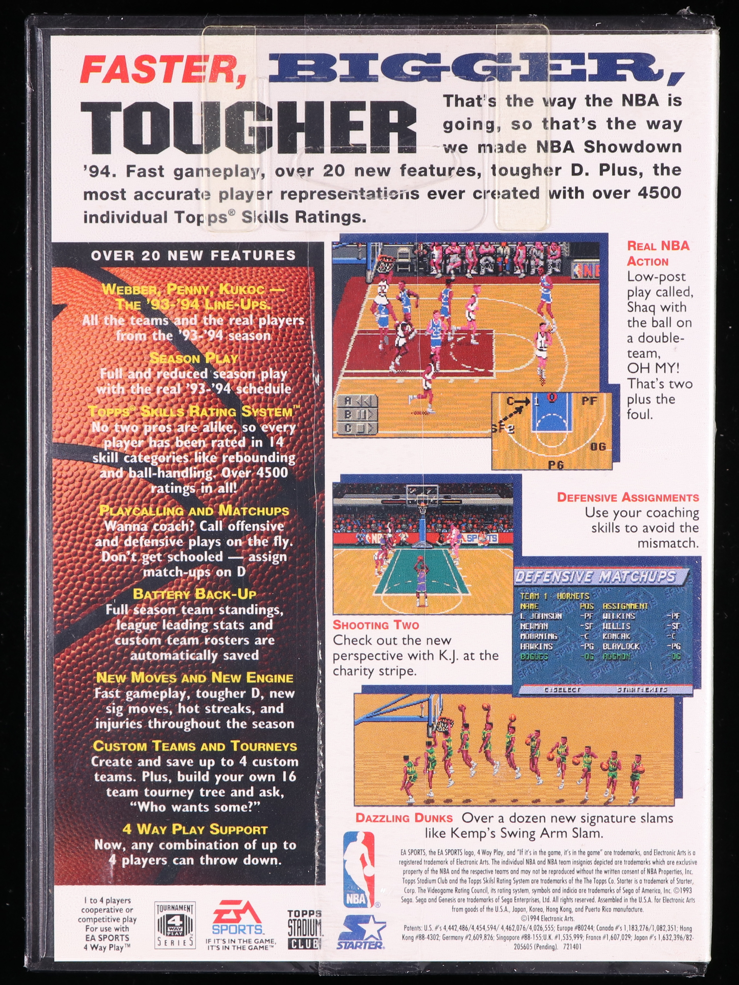 NBA Showdown 94 Genesis 9.6 A+ - Nebraska Collection