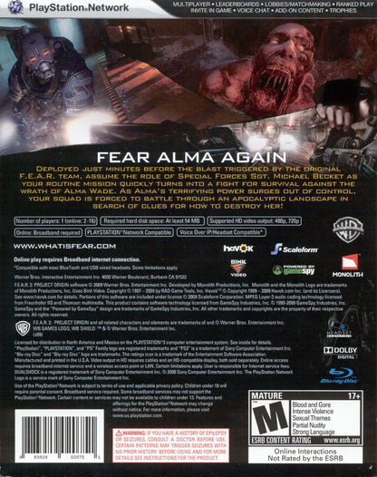 FEAR 2: Project Origin - PS3