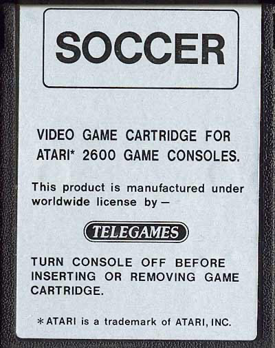 International Soccer (Silver Label) - Atari 2600